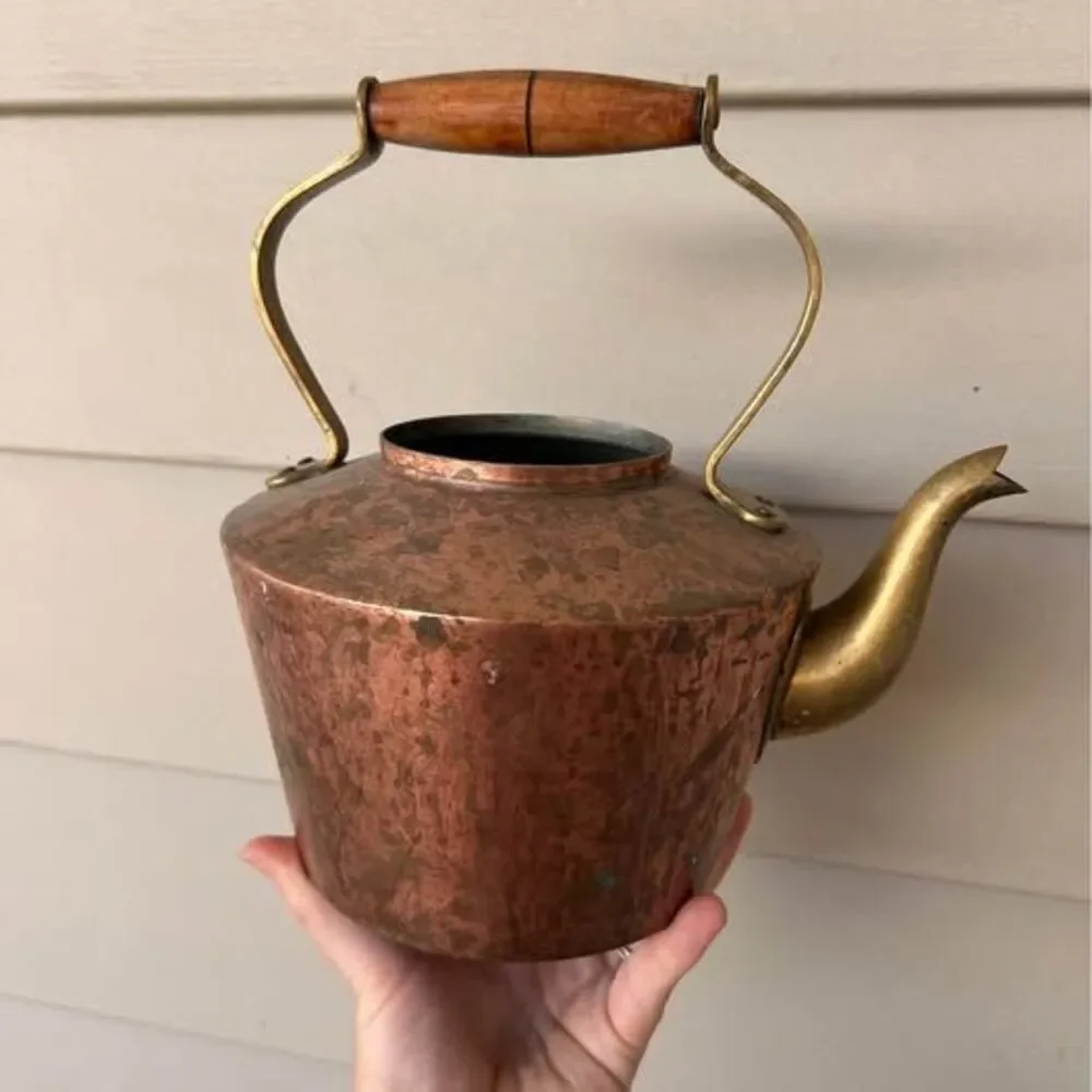Vintage Solid Copper￼ Kettle-  Made in Portugal